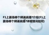 F1上賽場哪個頻道直播?介紹(F1上賽場哪個頻道直播?詳細情況如何)