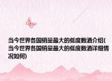 當(dāng)今世界各國(guó)銷量最大的低度數(shù)酒介紹(當(dāng)今世界各國(guó)銷量最大的低度數(shù)酒詳細(xì)情況如何)