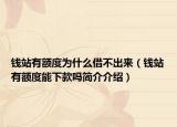 錢站有額度為什么借不出來（錢站有額度能下款嗎簡介介紹）