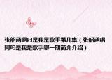 張韶涵啊叼是我是歌手第幾集（張韶涵唱阿叼是我是歌手哪一期簡介介紹）