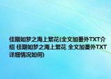 佳期如夢之海上繁花(全文加番外TXT介紹 佳期如夢之海上繁花 全文加番外TXT詳細(xì)情況如何)