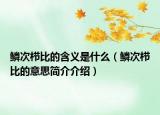 鱗次櫛比的含義是什么（鱗次櫛比的意思簡介介紹）