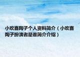 小歡喜陶子個(gè)人資料簡(jiǎn)介（小歡喜陶子扮演者是誰(shuí)簡(jiǎn)介介紹）