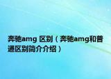 奔馳amg 區(qū)別（奔馳amg和普通區(qū)別簡介介紹）