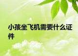 小孩坐飛機(jī)需要什么證件
