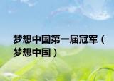 夢想中國第一屆冠軍（夢想中國）