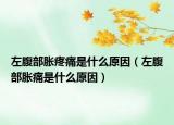 左腹部脹疼痛是什么原因（左腹部脹痛是什么原因）