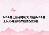 NBA勇士隊(duì)必奪冠嗎介紹(NBA勇士隊(duì)必奪冠嗎詳細(xì)情況如何)