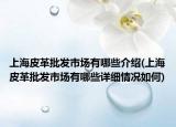 上海皮革批發(fā)市場(chǎng)有哪些介紹(上海皮革批發(fā)市場(chǎng)有哪些詳細(xì)情況如何)