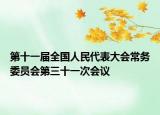 第十一屆全國人民代表大會常務(wù)委員會第三十一次會議