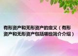有形資產(chǎn)和無形資產(chǎn)的定義（有形資產(chǎn)和無形資產(chǎn)包括哪些簡介介紹）