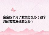 寶寶四個月了發(fā)燒怎么辦（四個月的寶寶發(fā)燒怎么辦）