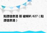 陽邏信息港 哥 破喇叭 027（陽邏信息港）