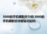 3000的手機哪款好介紹(3000的手機哪款好詳細情況如何)