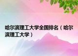 哈爾濱理工大學(xué)全國排名（哈爾濱理工大學(xué)）