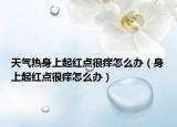 天氣熱身上起紅點(diǎn)很癢怎么辦（身上起紅點(diǎn)很癢怎么辦）