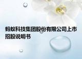 螞蟻科技集團(tuán)股份有限公司上市招股說明書