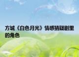 方城《白色月光》情感猜疑劇里的角色