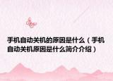 手機(jī)自動關(guān)機(jī)的原因是什么（手機(jī)自動關(guān)機(jī)原因是什么簡介介紹）