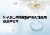 懷孕測(cè)出梅毒螺旋體假陽(yáng)性是啥意思嚴(yán)重不