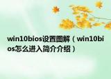 win10bios設(shè)置圖解（win10bios怎么進(jìn)入簡(jiǎn)介介紹）