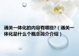 通關(guān)一體化的內(nèi)容有哪些?（通關(guān)一體化是什么個(gè)概念簡(jiǎn)介介紹）