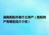 湖南衡陽市有什么特產(chǎn)（衡陽特產(chǎn)有哪些簡介介紹）
