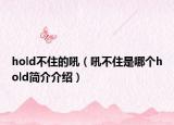 hold不住的吼（吼不住是哪個(gè)hold簡介介紹）