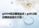 g1054經(jīng)過(guò)哪些站點(diǎn)（g1015經(jīng)過(guò)哪些站簡(jiǎn)介介紹）