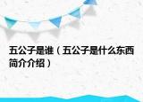 五公子是誰（五公子是什么東西簡介介紹）