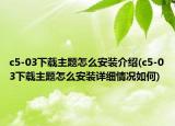 c5-03下載主題怎么安裝介紹(c5-03下載主題怎么安裝詳細情況如何)