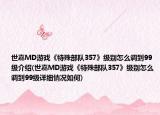 世嘉MD游戲《特殊部隊357》級別怎么調(diào)到99級介紹(世嘉MD游戲《特殊部隊357》級別怎么調(diào)到99級詳細情況如何)