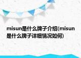 misun是什么牌子介紹(misun是什么牌子詳細情況如何)