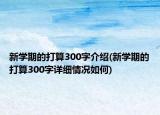 新學期的打算300字介紹(新學期的打算300字詳細情況如何)