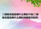 二胡拾音器是做什么用的介紹(二胡拾音器是做什么用的詳細情況如何)