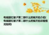 電視劇紅娘子第二部什么時候開拍介紹(電視劇紅娘子第二部什么時候開拍詳細情況如何)