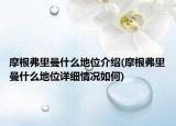 摩根弗里曼什么地位介紹(摩根弗里曼什么地位詳細(xì)情況如何)