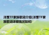 洋蔥TF家族歌詞介紹(洋蔥TF家族歌詞詳細(xì)情況如何)