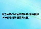 東方神起ONE的歌詞介紹(東方神起ONE的歌詞詳細情況如何)