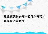 乳腺癌靶向治療一般幾個(gè)療程（乳腺癌靶向治療）