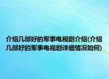 介紹幾部好的軍事電視劇介紹(介紹幾部好的軍事電視劇詳細情況如何)