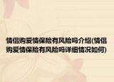 情侶購愛情保險有風(fēng)險嗎介紹(情侶購愛情保險有風(fēng)險嗎詳細(xì)情況如何)