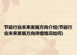 節(jié)能行業(yè)未來發(fā)展方向介紹(節(jié)能行業(yè)未來發(fā)展方向詳細(xì)情況如何)