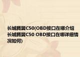 長城騰翼C50(OBD接口在哪介紹 長城騰翼C50 OBD接口在哪詳細(xì)情況如何)