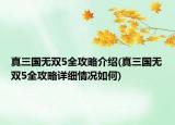 真三國無雙5全攻略介紹(真三國無雙5全攻略詳細(xì)情況如何)