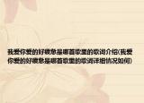 我愛(ài)你愛(ài)的好疲憊是哪首歌里的歌詞介紹(我愛(ài)你愛(ài)的好疲憊是哪首歌里的歌詞詳細(xì)情況如何)
