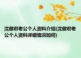 沈傲君老公個人資料介紹(沈傲君老公個人資料詳細(xì)情況如何)