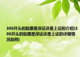 300開(kāi)頭的股票是深證還是上證的介紹(300開(kāi)頭的股票是深證還是上證的詳細(xì)情況如何)