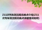 Z11次列車到沈陽北晚點(diǎn)介紹(Z11次列車到沈陽北晚點(diǎn)詳細(xì)情況如何)