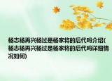 楊志楊再興楊過(guò)是楊家將的后代嗎介紹(楊志楊再興楊過(guò)是楊家將的后代嗎詳細(xì)情況如何)